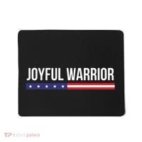 Joyful Warrior Funny Retro Inspired Quote Saying Gifts Mousepad thumb 0