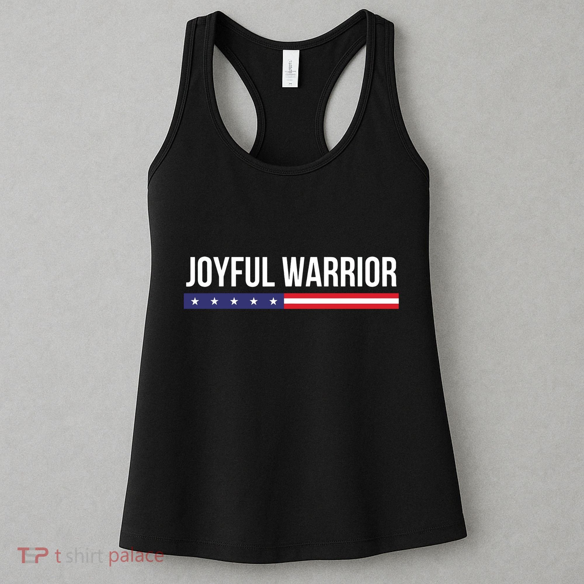 Joyful Warrior Funny Retro Inspired Quote Saying Gifts Women's Tank Top