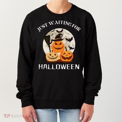 Just Waiting For Halloween Pumpkins Women's Sweatshirt