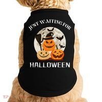 Just Waiting For Halloween Pumpkins Doggie Tank thumb 0