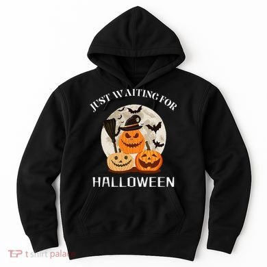 Just Waiting For Halloween Pumpkins Hoodie