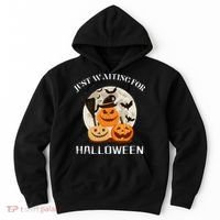 Just Waiting For Halloween Pumpkins Hoodie thumb 0