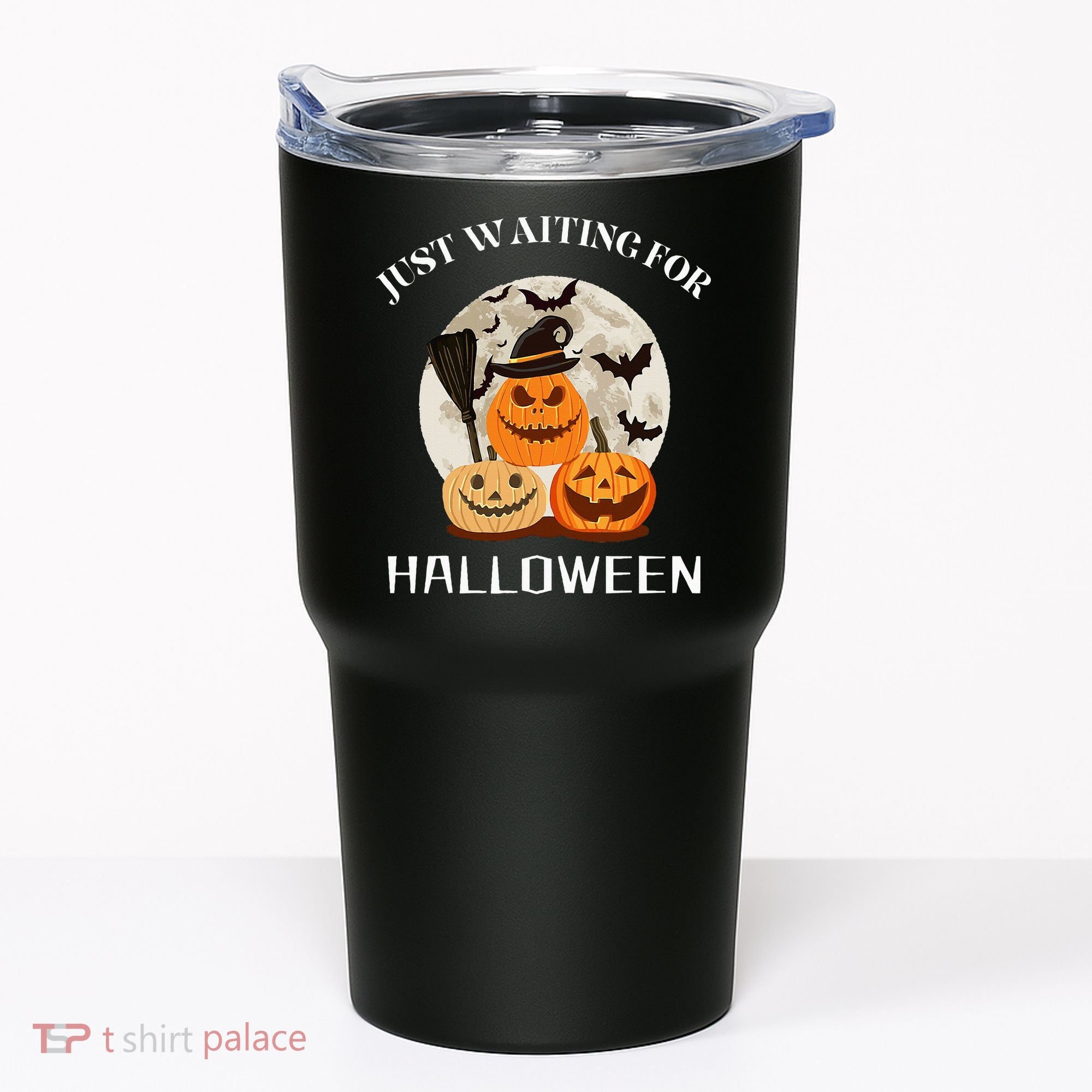 Just Waiting For Halloween Pumpkins Tumbler