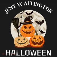Just Waiting For Halloween Pumpkins Ornament thumb 1