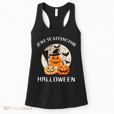 Just Waiting For Halloween Pumpkins Women's Tank Top