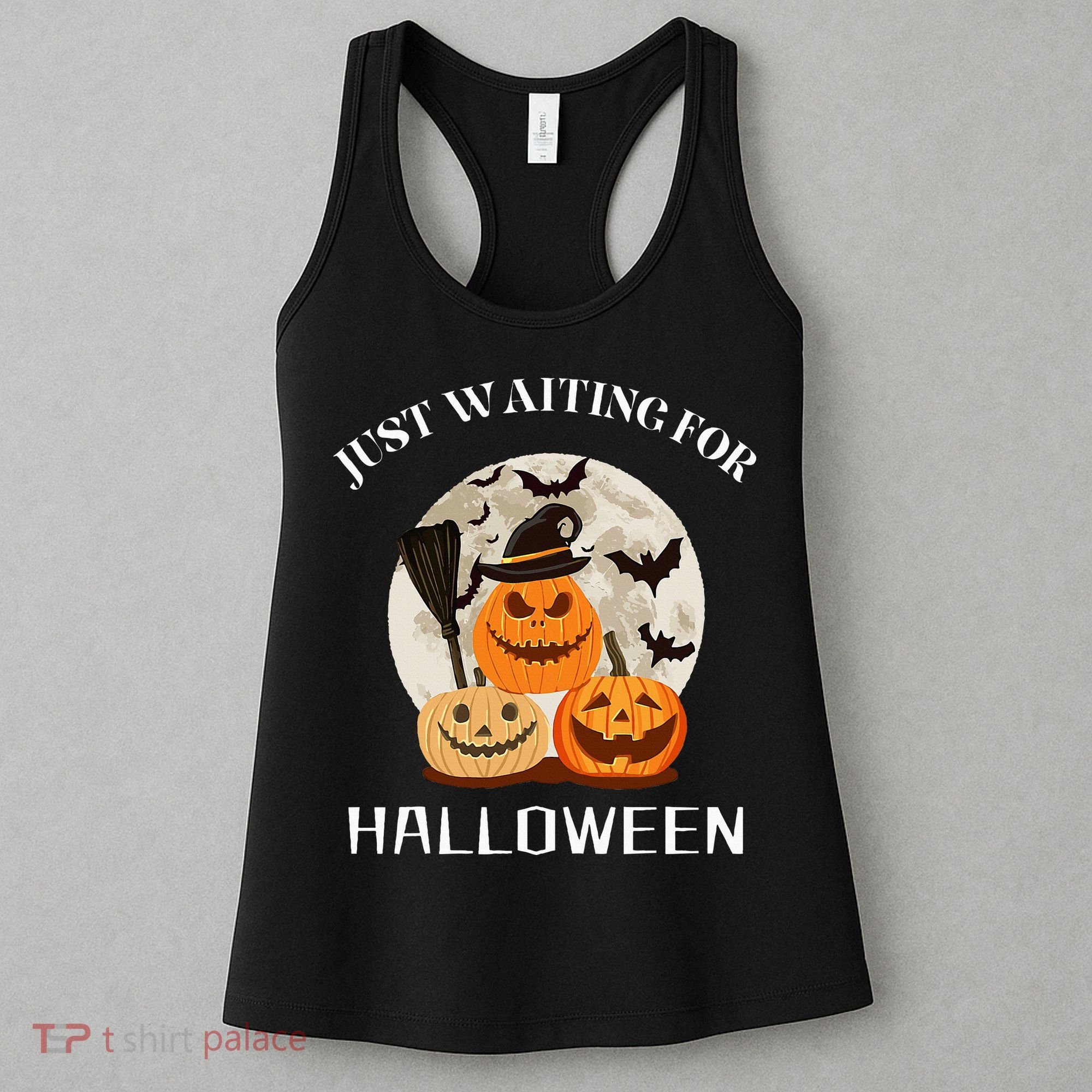 Just Waiting For Halloween Pumpkins Women's Tank Top