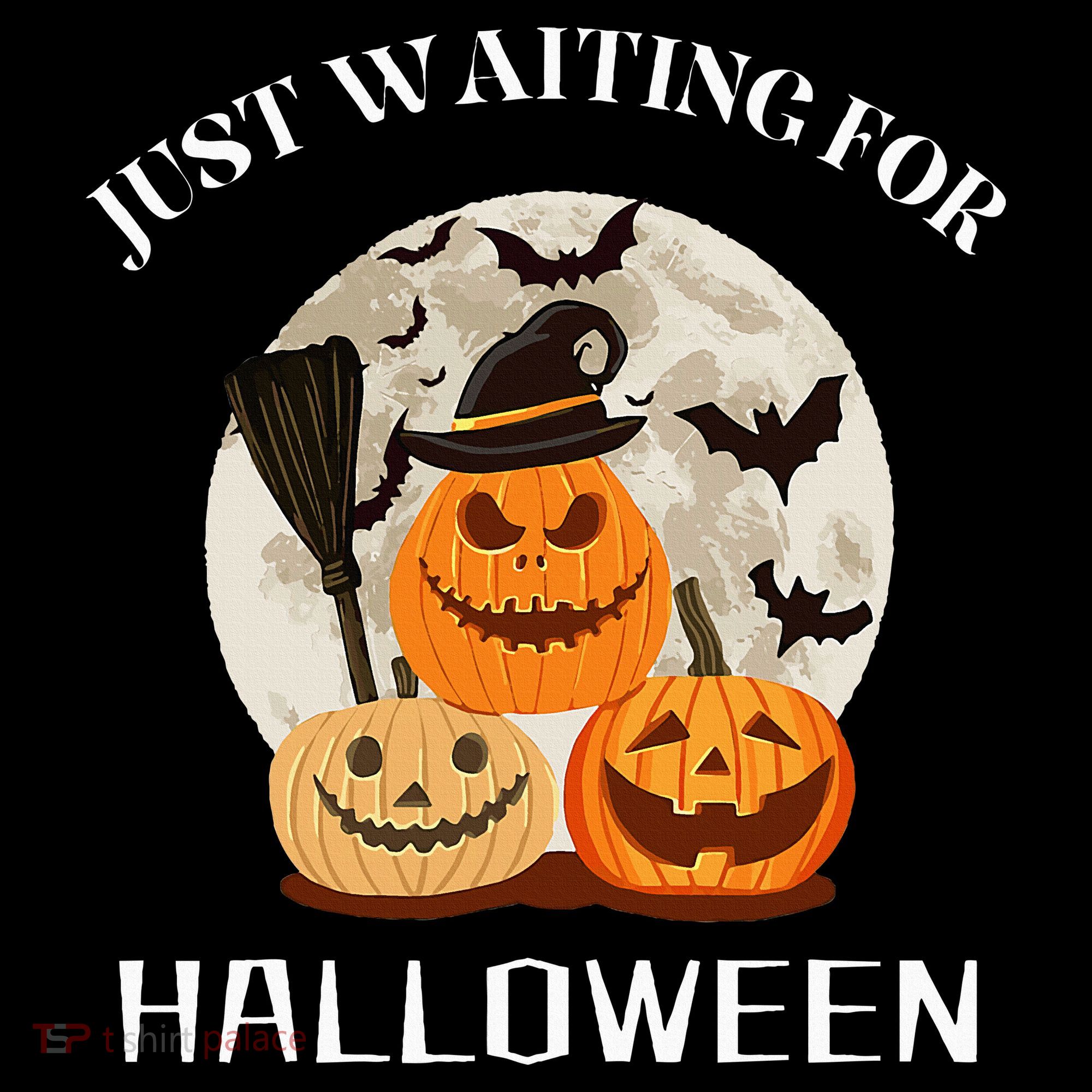 Just Waiting For Halloween Pumpkins Women's Tank Top