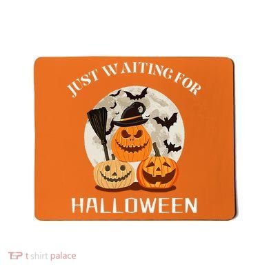 Just Waiting For Halloween Pumpkins Mousepad