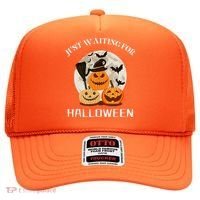 Just Waiting For Halloween Pumpkins Hat thumb 0