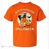 Just Waiting For Halloween Pumpkins Toddler T-Shirt thumb 0