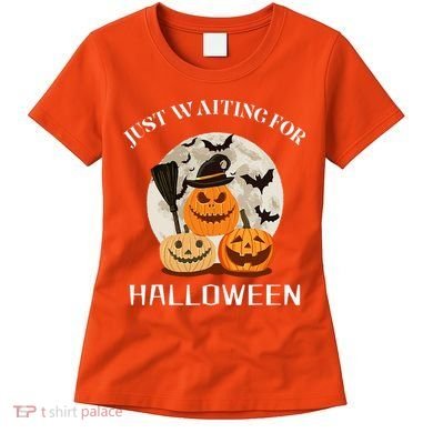 Just Waiting For Halloween Pumpkins Women's T-Shirt
