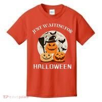 Just Waiting For Halloween Pumpkins Kids T-Shirt thumb 0