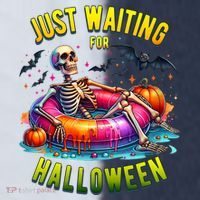 Just Waiting For Halloween Spooky Skeleton Summer Funny Sport-Tek Competitor United Soccer Jersey thumb 4