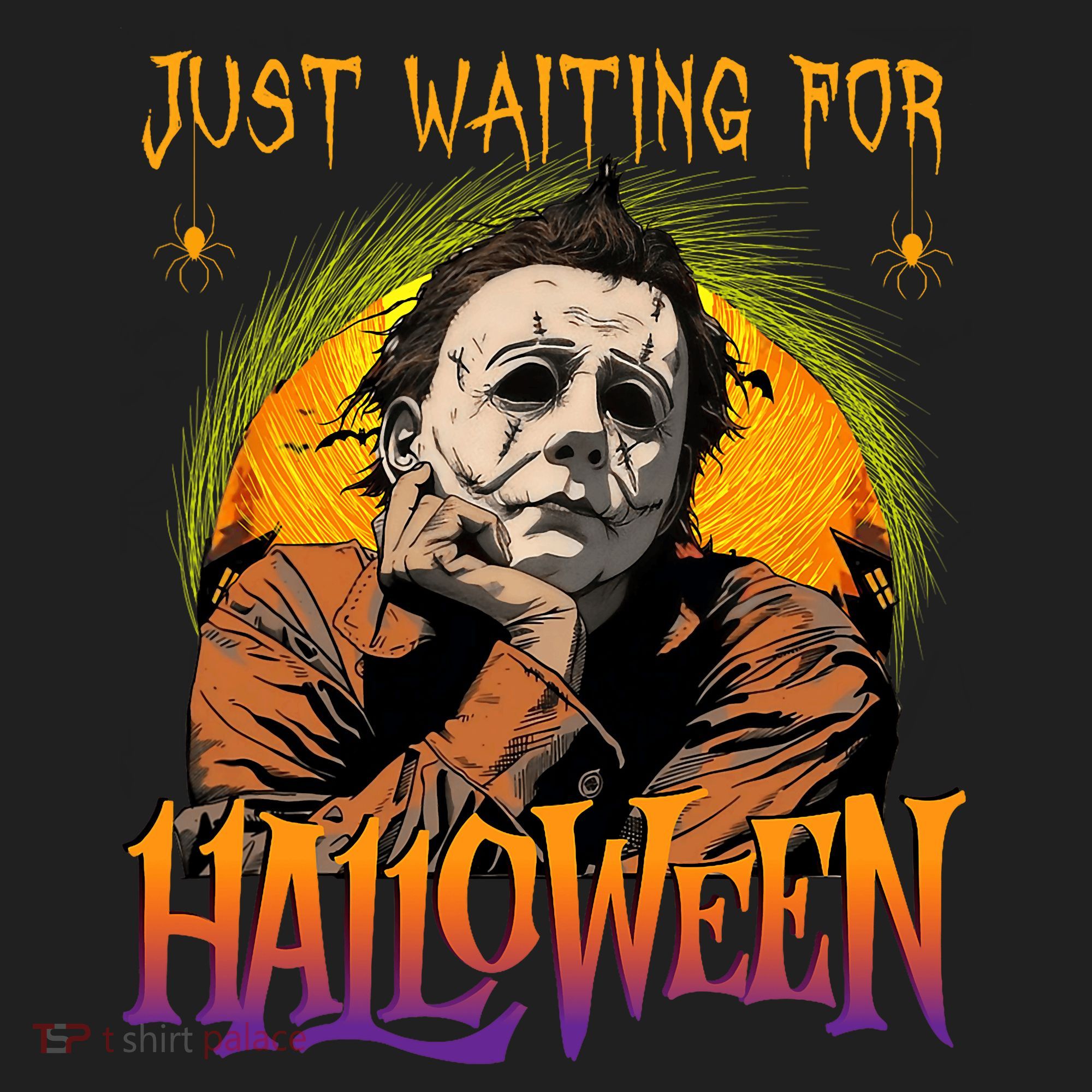 Just Waiting Halloween Horror Character Scary Movie Women's Sweatshirt