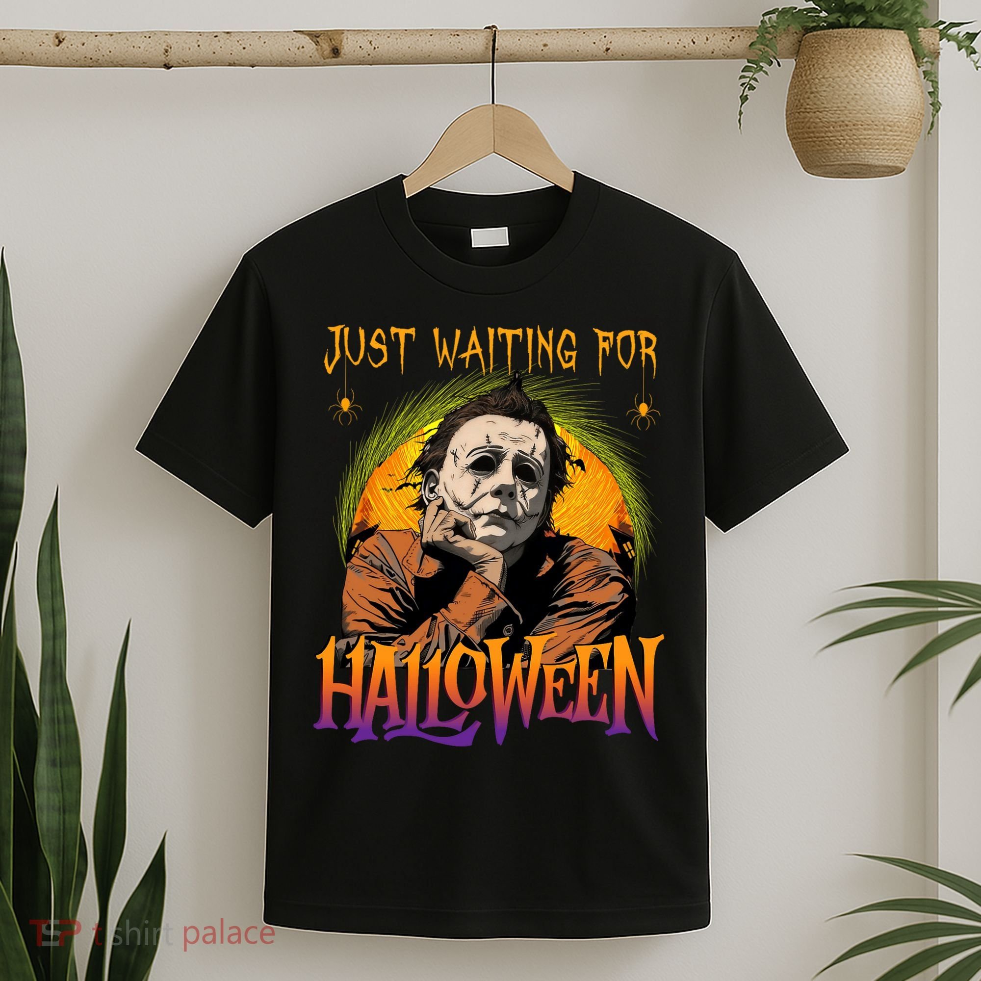 Just Waiting Halloween Horror Character Scary Movie T-Shirt