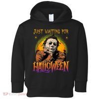 Just Waiting Halloween Horror Character Scary Movie Toddler Hoodie thumb 0