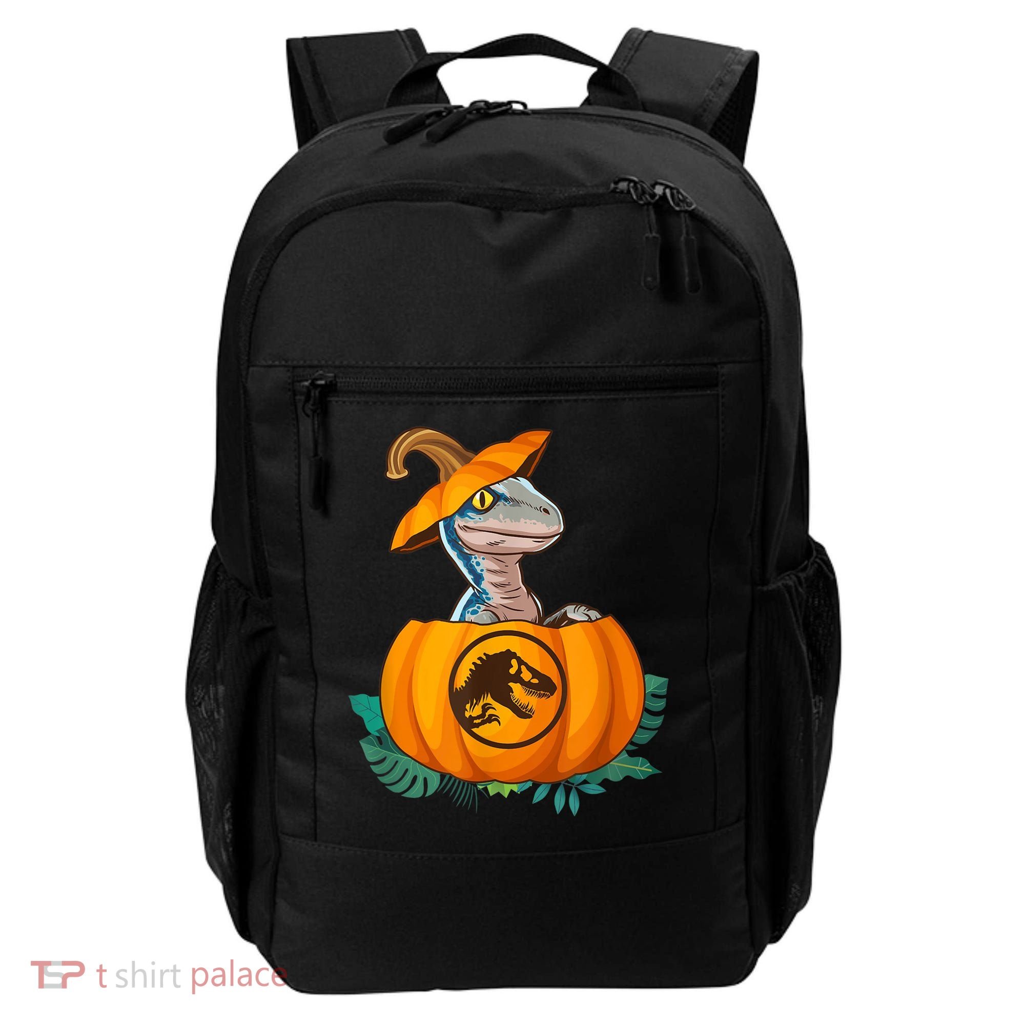 Jurassic World Halloween Dinosaur Pumpkin Logo Backpack