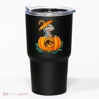Jurassic World Halloween Dinosaur Pumpkin Logo Tumbler thumb 0