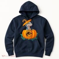 Jurassic World Halloween Dinosaur Pumpkin Logo Hoodie thumb 0