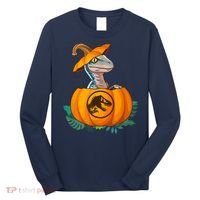 Jurassic World Halloween Dinosaur Pumpkin Logo Long Sleeve Shirt thumb 0