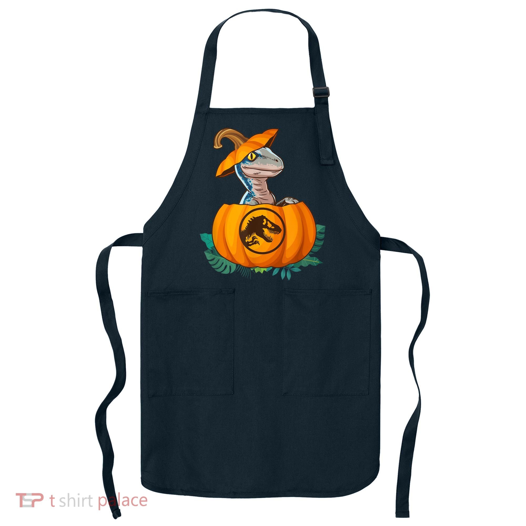 Jurassic World Halloween Dinosaur Pumpkin Logo Apron