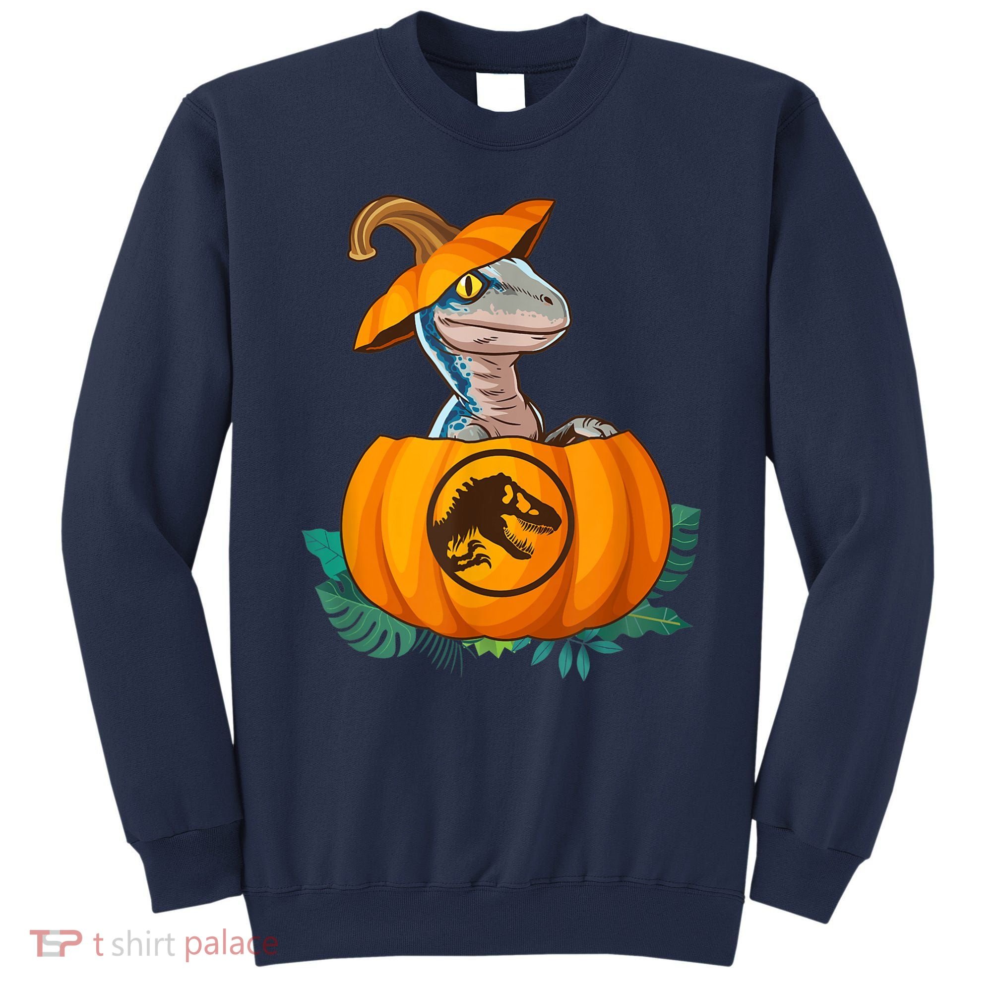 Jurassic World Halloween Dinosaur Pumpkin Logo Sweatshirt