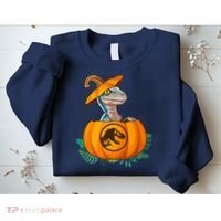 Jurassic World Halloween Dinosaur Pumpkin Logo Sweatshirt thumb 2