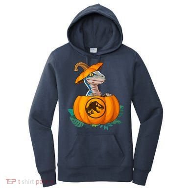 Jurassic World Halloween Dinosaur Pumpkin Logo Women's Hoodie