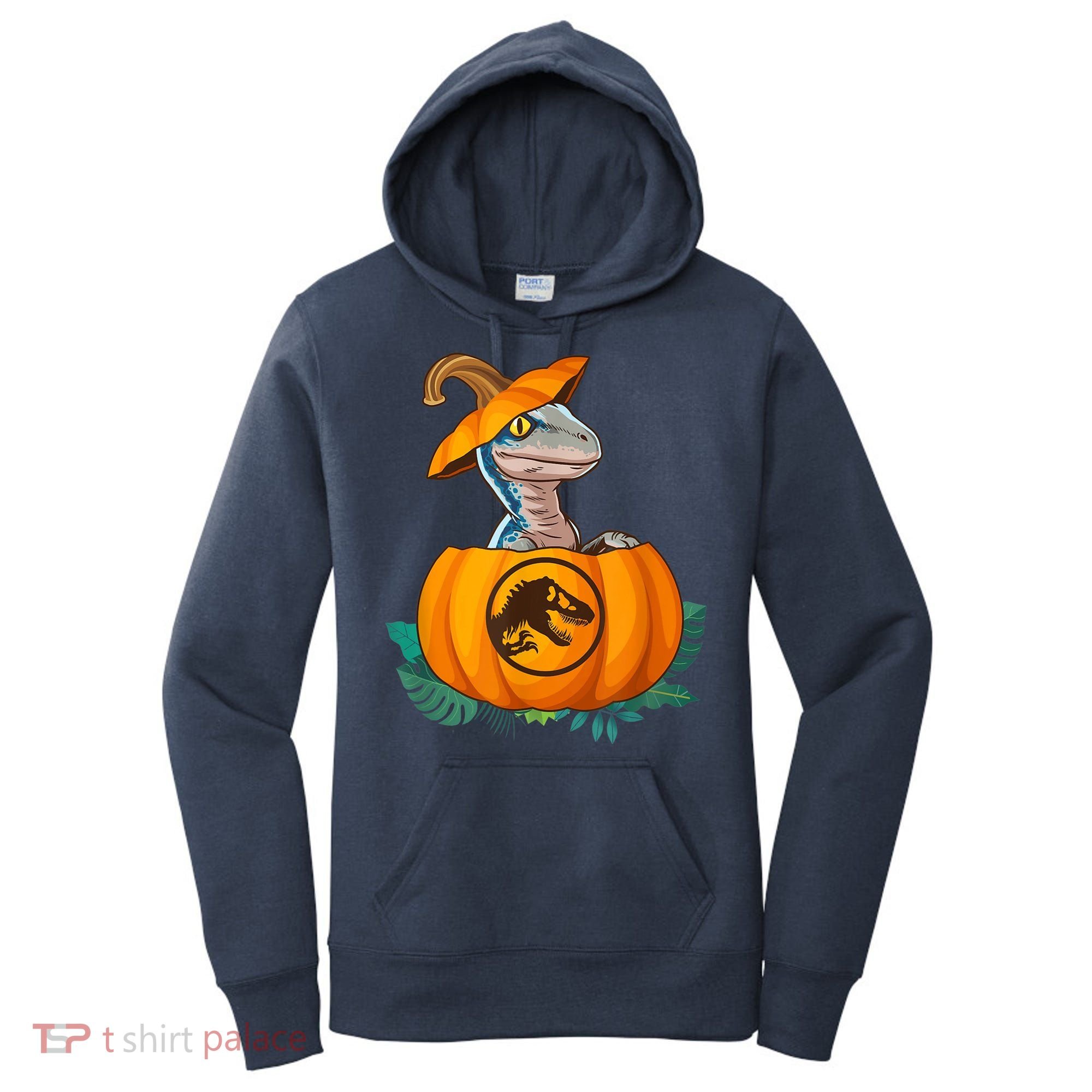 Jurassic World Halloween Dinosaur Pumpkin Logo Women's Hoodie