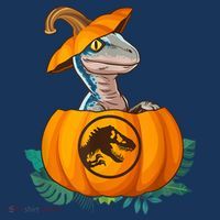 Jurassic World Halloween Dinosaur Pumpkin Logo Women's Hoodie thumb 2