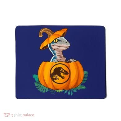 Jurassic World Halloween Dinosaur Pumpkin Logo Mousepad