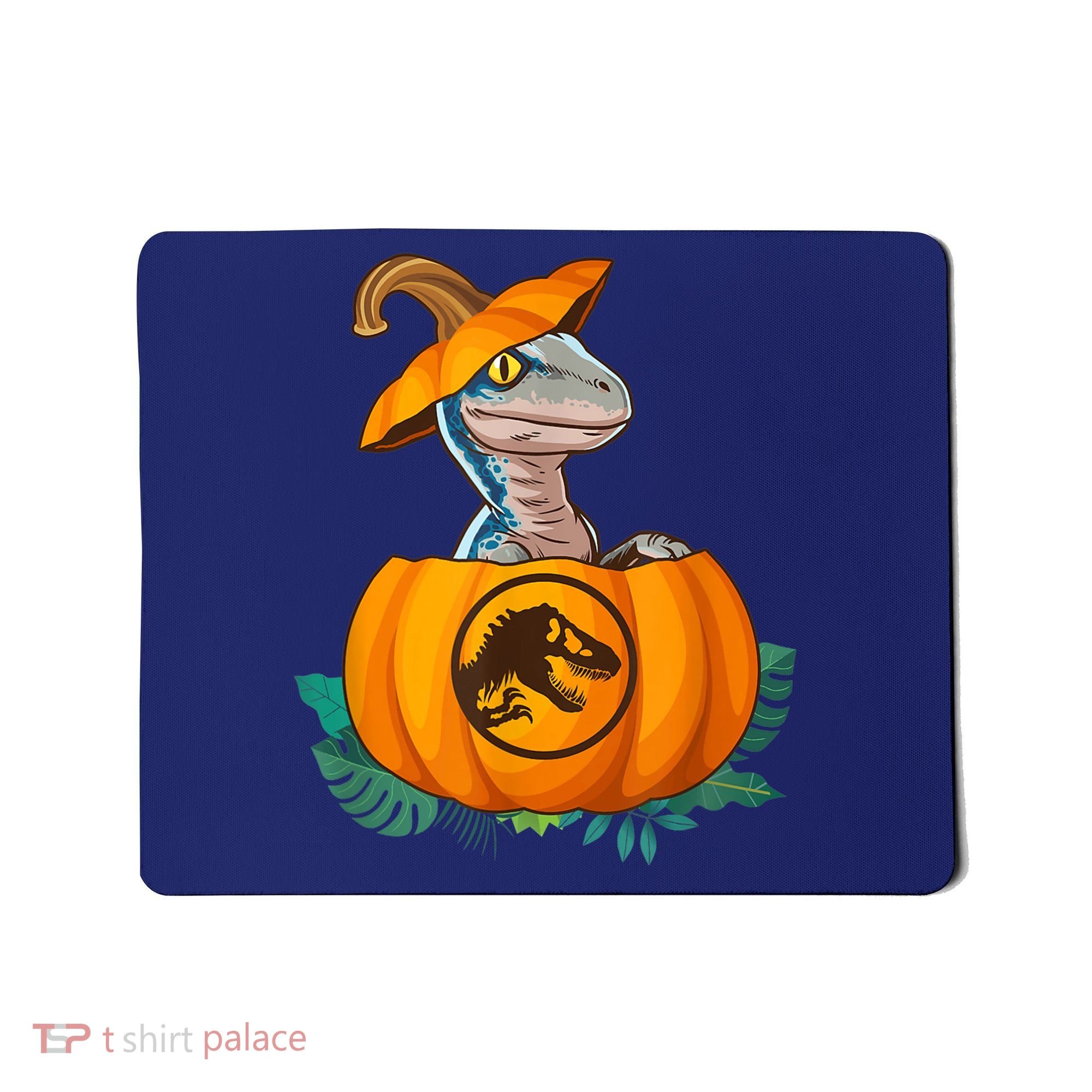 Jurassic World Halloween Dinosaur Pumpkin Logo Mousepad