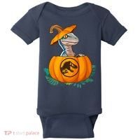 Jurassic World Halloween Dinosaur Pumpkin Logo Baby Bodysuit thumb 0