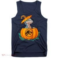Jurassic World Halloween Dinosaur Pumpkin Logo Tank Top thumb 0