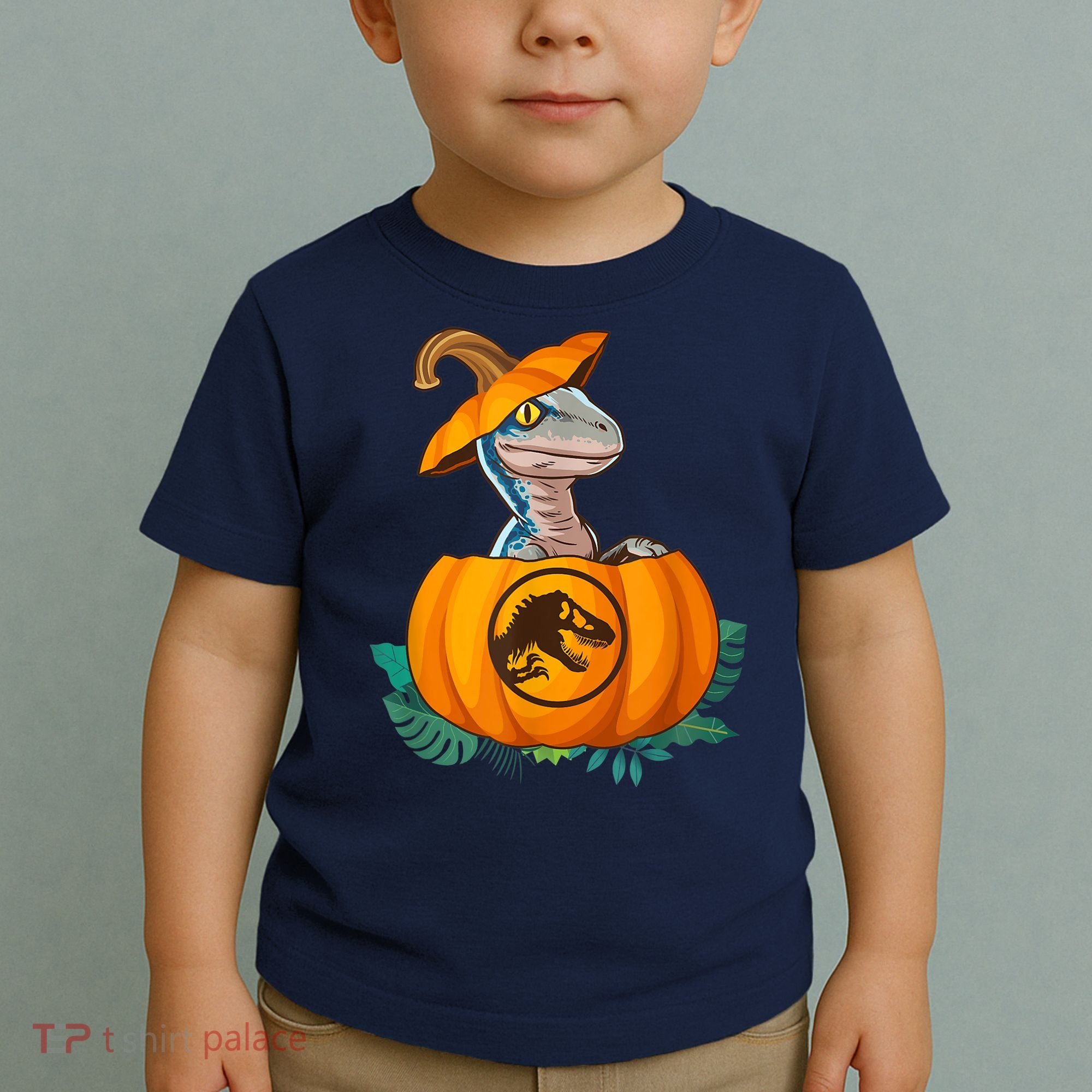 Jurassic World Halloween Dinosaur Pumpkin Logo Toddler T-Shirt