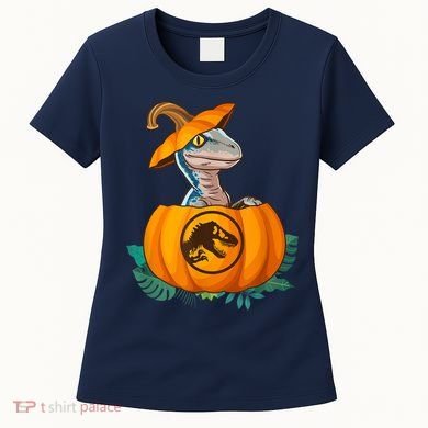 Jurassic World Halloween Dinosaur Pumpkin Logo Women's T-Shirt