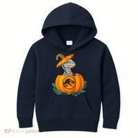 Jurassic World Halloween Dinosaur Pumpkin Logo Kids Hoodie thumb 0