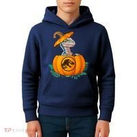 Jurassic World Halloween Dinosaur Pumpkin Logo Kids Hoodie thumb 4
