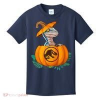 Jurassic World Halloween Dinosaur Pumpkin Logo Kids T-Shirt thumb 0