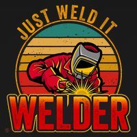 Just Weld It Funny Welder Welding Work Lover Backpack thumb 2