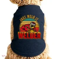 Just Weld It Funny Welder Welding Work Lover Doggie Tank thumb 0
