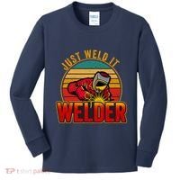 Just Weld It Funny Welder Welding Work Lover Kids Long Sleeve Shirt thumb 0
