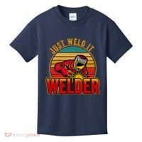 Just Weld It Funny Welder Welding Work Lover Kids T-Shirt thumb 0