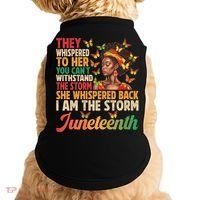 Juneteenth Women I Am The Storm Black Freedom 1865 Doggie Tank thumb 0
