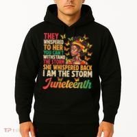 Juneteenth Women I Am The Storm Black Freedom 1865 Hoodie thumb 2