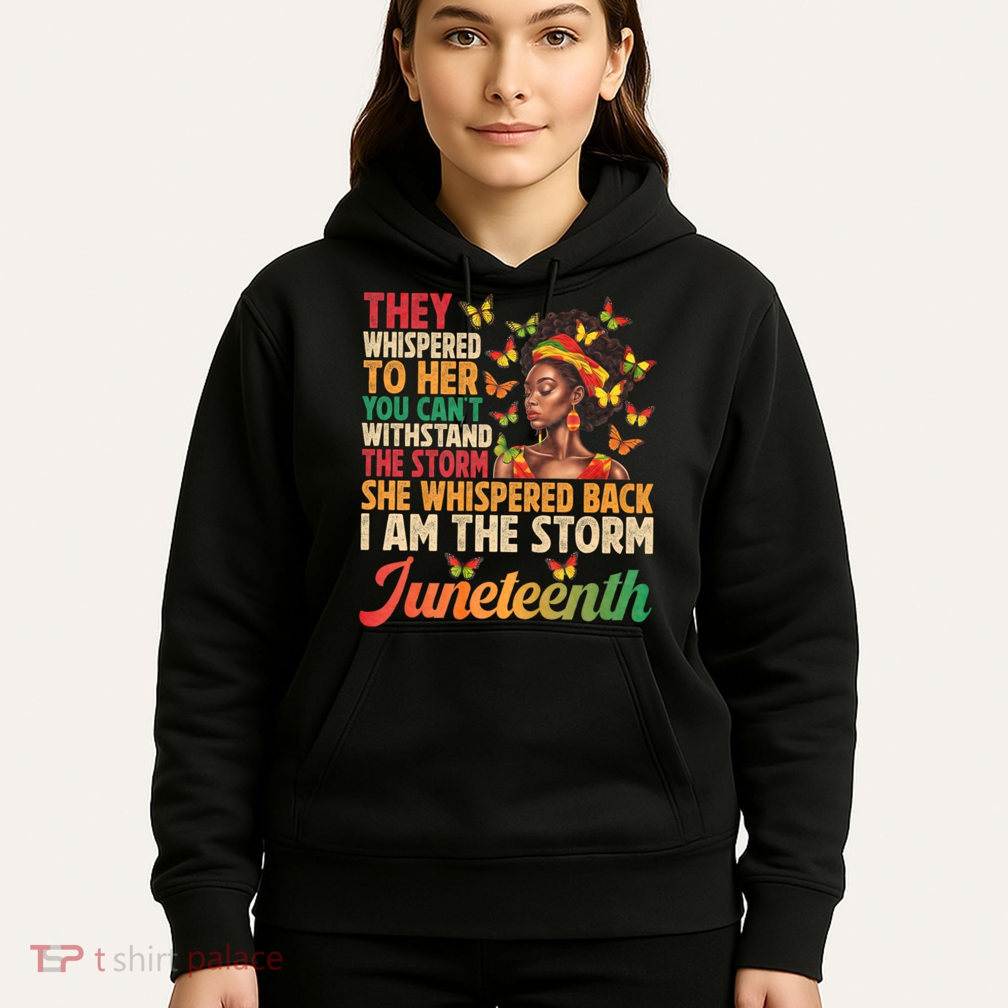 Juneteenth Women I Am The Storm Black Freedom 1865 Hoodie