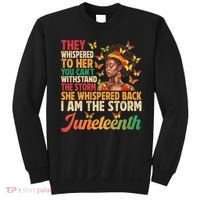 Juneteenth Women I Am The Storm Black Freedom 1865 Sweatshirt thumb 0