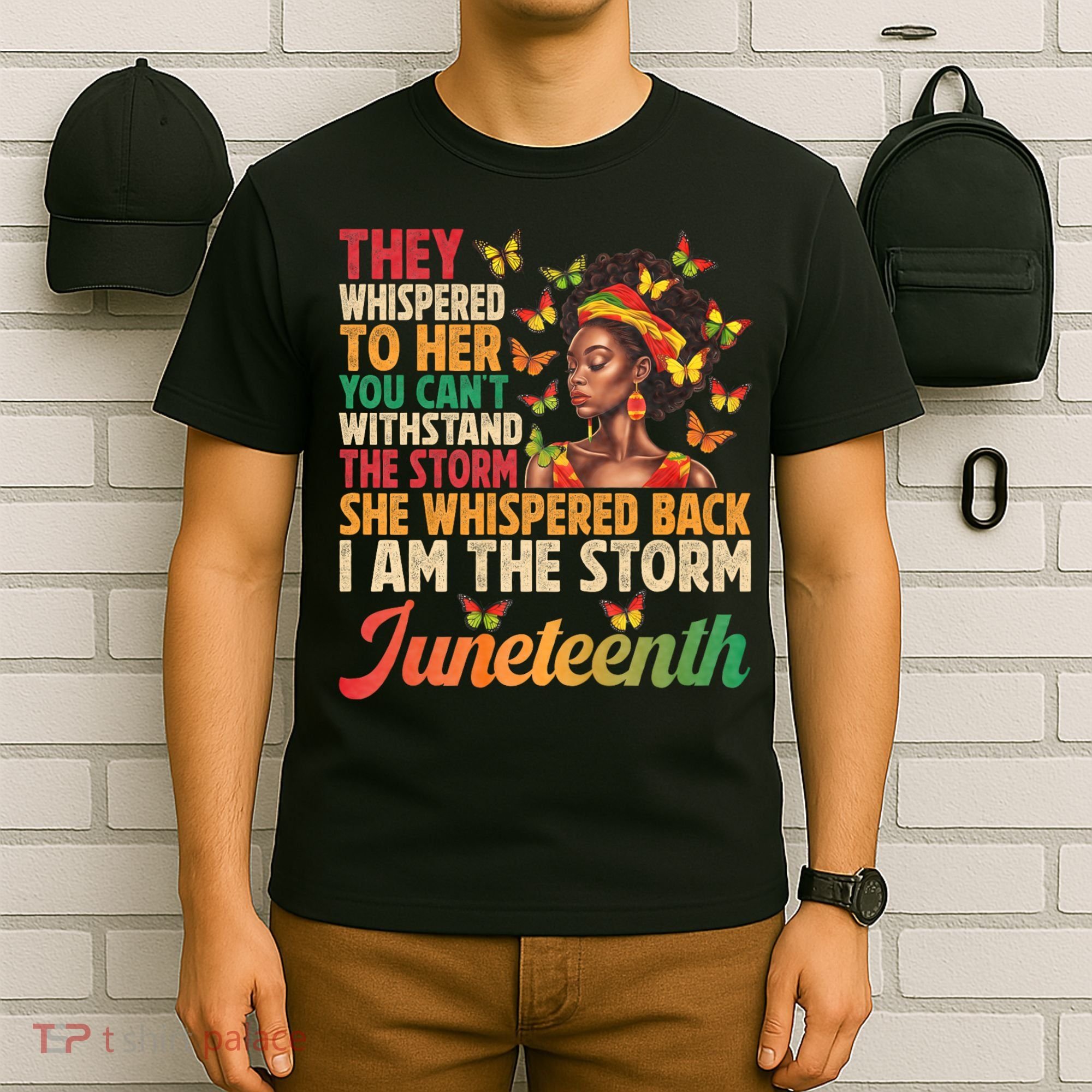Juneteenth Women I Am The Storm Black Freedom 1865 T-Shirt