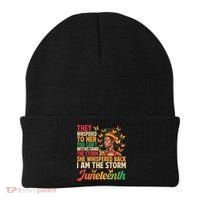 Juneteenth Women I Am The Storm Black Freedom 1865 Beanie thumb 0