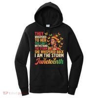 Juneteenth Women I Am The Storm Black Freedom 1865 Women's Hoodie thumb 0